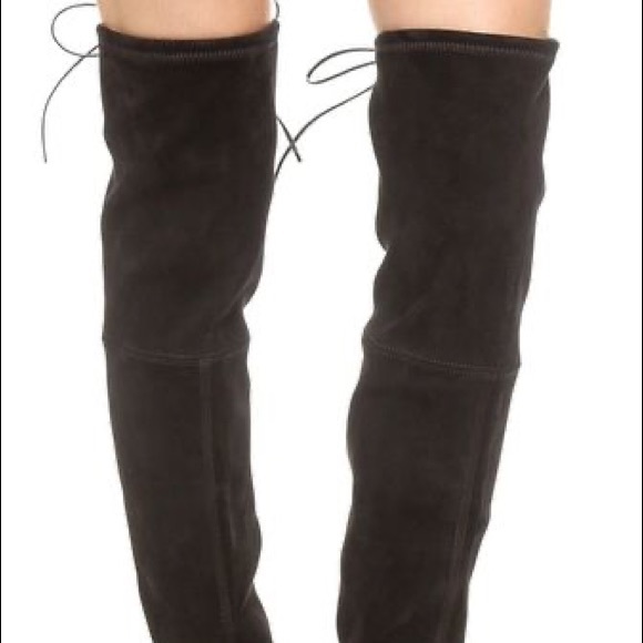 Stuart Weitzman Lowland Suede Thigh-High Boots - Picture 4 of 10